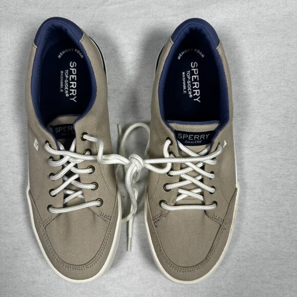 Sperry Harbor Tide Washable Sneakers Stone Sz 5M Boys NWOT - Picture 2 of 5